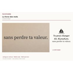 Wall decal Permission to change | Fun-Stickers