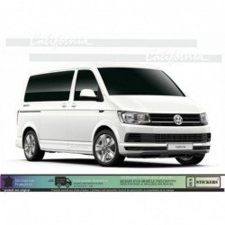 Sticker bande laterale California kit decoration van VW Fun Stickers