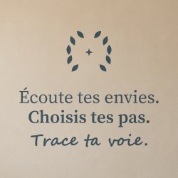 Sticker mural citation — Ta propre boussole | Fun-Stickers