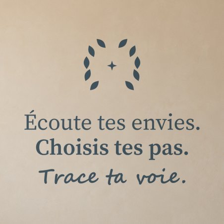 Sticker mural citation — Ta propre boussole | Fun-Stickers