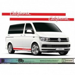 Sticker bande laterale California kit decoration van VW Fun Stickers