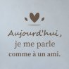 Sticker mural citation — Une promesse douce | Fun-Stickers