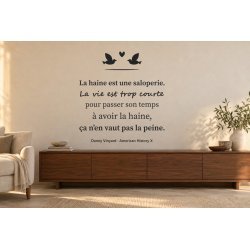 Sticker mural citation — La vie est trop courte | Fun-Stickers