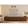 Sticker mural citation — La vie est trop courte | Fun-Stickers