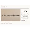 Sticker mural citation — La vie est trop courte | Fun-Stickers