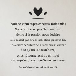 Sticker mural citation — Nous sommes amis | Fun-Stickers