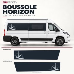 Kit stickers fourgon — Boussole Horizon L3 L4 | Fun-Stickers