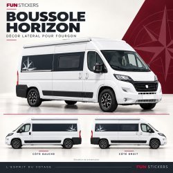Kit stickers fourgon — Boussole Horizon L3 L4 | Fun-Stickers