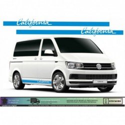Sticker bande laterale California kit decoration van VW Fun Stickers