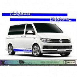 Sticker bande laterale California kit decoration van VW Fun Stickers