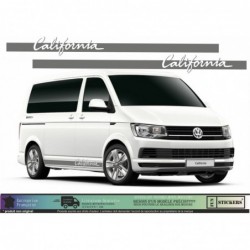 Volkswagen - Kit 3 Bandes et sticker capot Van VW Edition California - Tuning Sticker Autocollant Graphic Decals