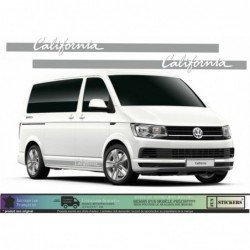 Sticker bande laterale California kit decoration van VW Fun Stickers