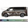 VW Transporter sticker XXL montagne foret kit outdoor van Fun Stickers