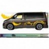 VW Transporter sticker XXL montagne foret kit outdoor van Fun Stickers