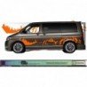 VW Transporter sticker XXL montagne foret kit outdoor van Fun Stickers