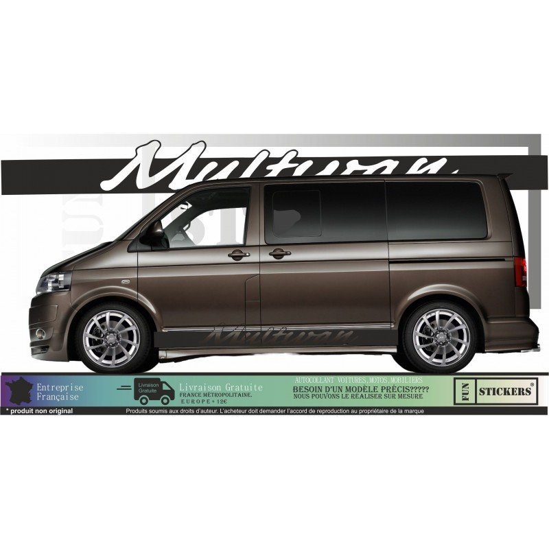 VW Transporter T5 T6 stickers lateraux Multivan bandes Fun Stickers