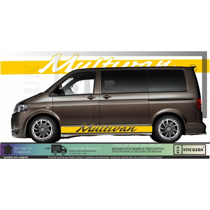 VW Transporter T5 T6 stickers lateraux Multivan bandes Fun Stickers