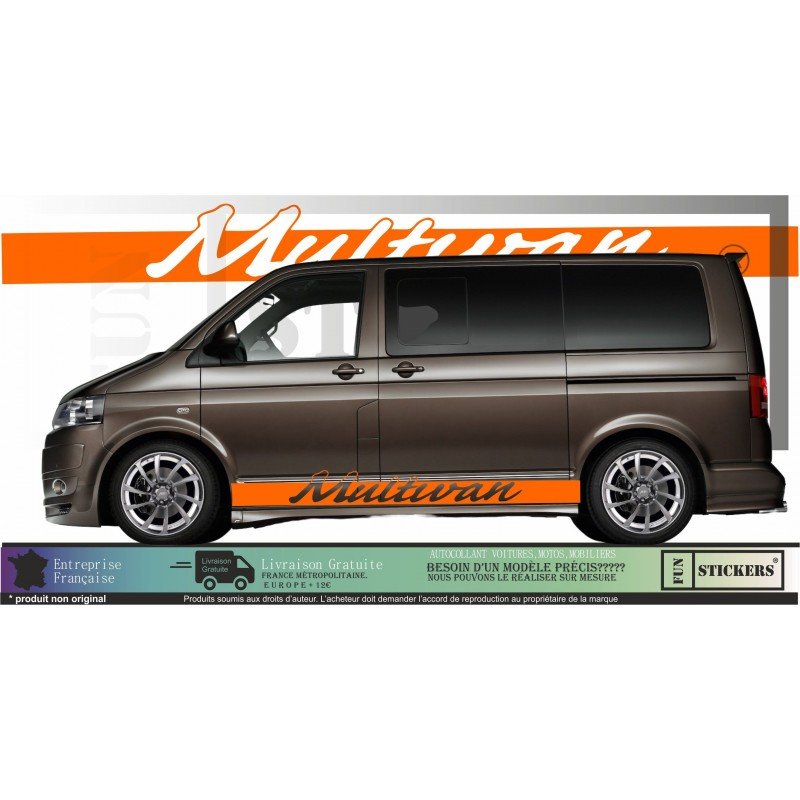 VW Transporter T5 T6 stickers lateraux Multivan bandes Fun Stickers