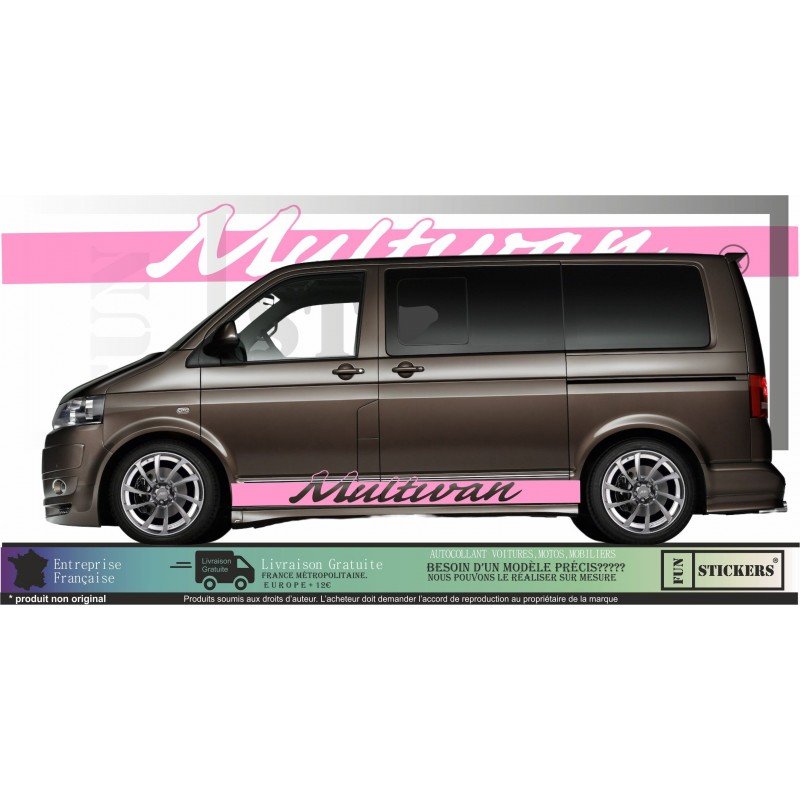 VW Transporter T5 T6 stickers lateraux Multivan bandes Fun Stickers