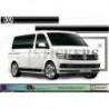 Sticker Bandes Latérales VW Transporter – Kit Décor Stripe / Side Stripes avec Logo VW – Vinyle Premium Découpe HEXIS