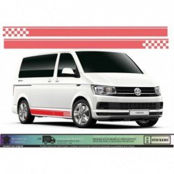 VW Transporter T4 T5 T6 Van kit decoration damier tuning Fun Stickers