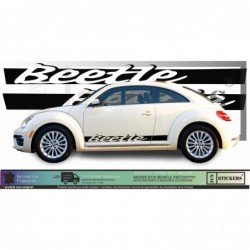 Volkswagen New Beetle Side Bands - Tuning Sticker Sticker Graphic Decals
