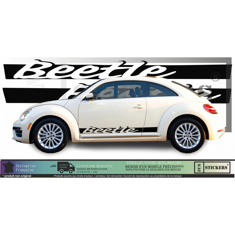 Volkswagen New Beetle Side Bands - Tuning Sticker Sticker Graphic Decals