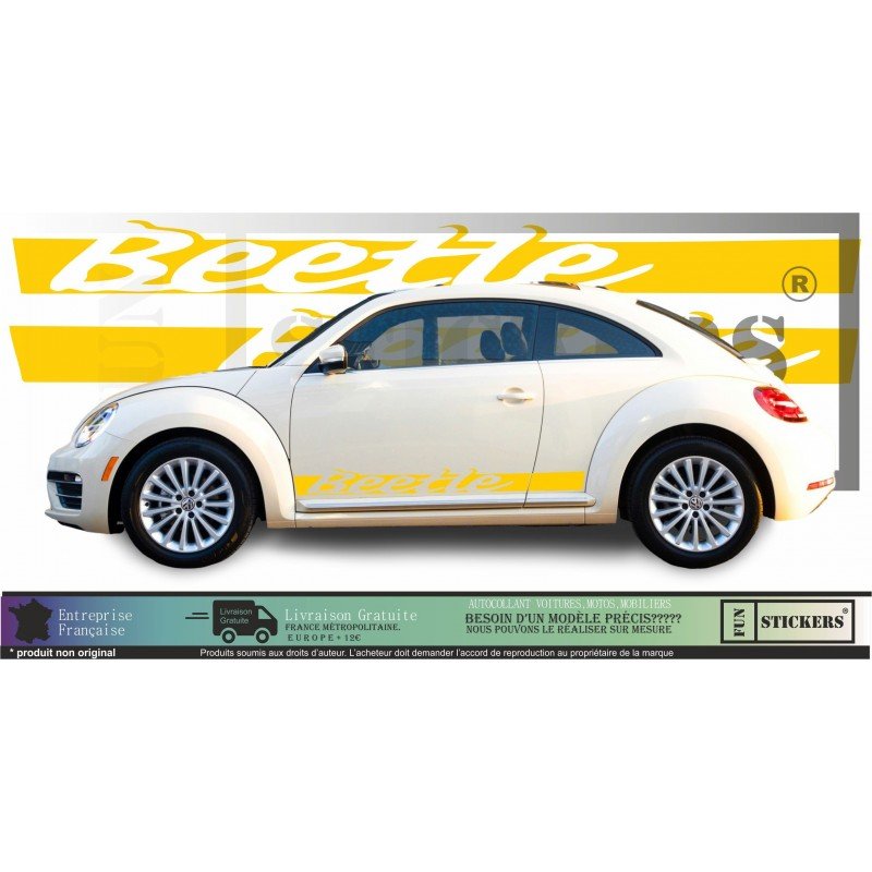 VW Coccinelle bandes laterales Beetle kit stripping autocollant Fun Stickers
