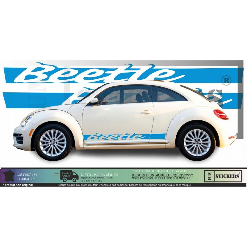 VW Coccinelle bandes laterales Beetle kit stripping autocollant Fun Stickers