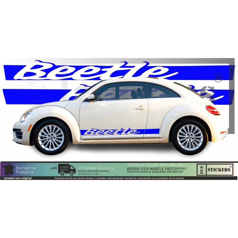 VW Coccinelle bandes laterales Beetle kit stripping autocollant Fun Stickers