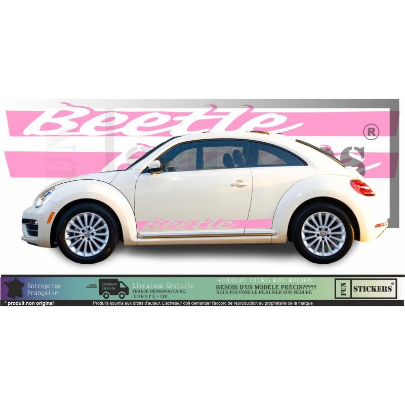 VW Coccinelle bandes laterales Beetle kit stripping autocollant Fun Stickers