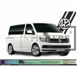 VW Transporter T3 T4 T5 T6 bande capot logo VW autocollant Fun Stickers