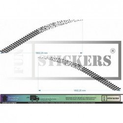 All Brands - Stickers Strips Zigzag Tire Traces