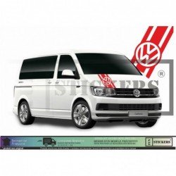 VW Transporter T3 T4 T5 T6 bande capot logo VW autocollant Fun Stickers