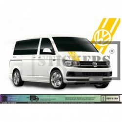 VW Transporter T3 T4 T5 T6 bande capot logo VW autocollant Fun Stickers