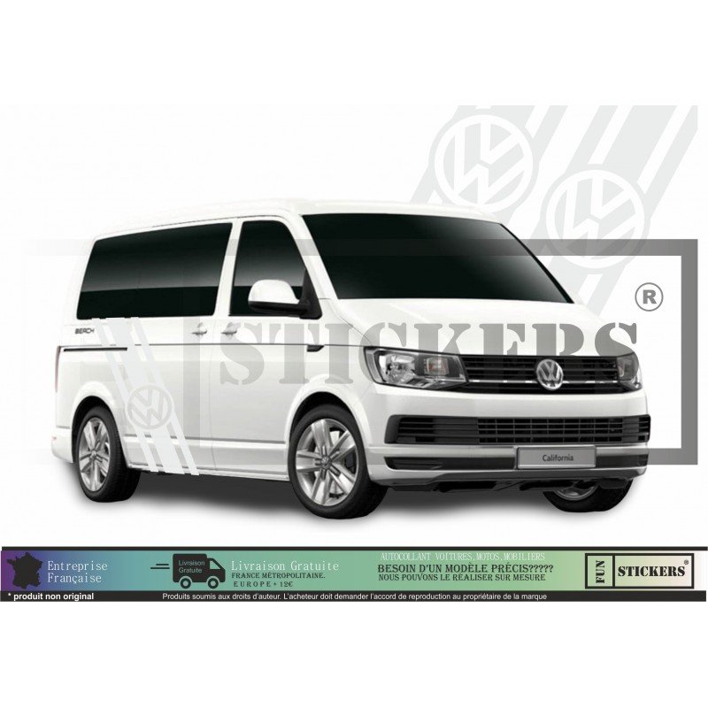 VW Transporter kit bandes laterales stickers Volkswagen Fun Stickers