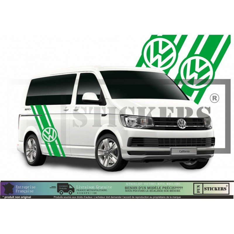 VW Transporter kit bandes laterales stickers Volkswagen Fun Stickers