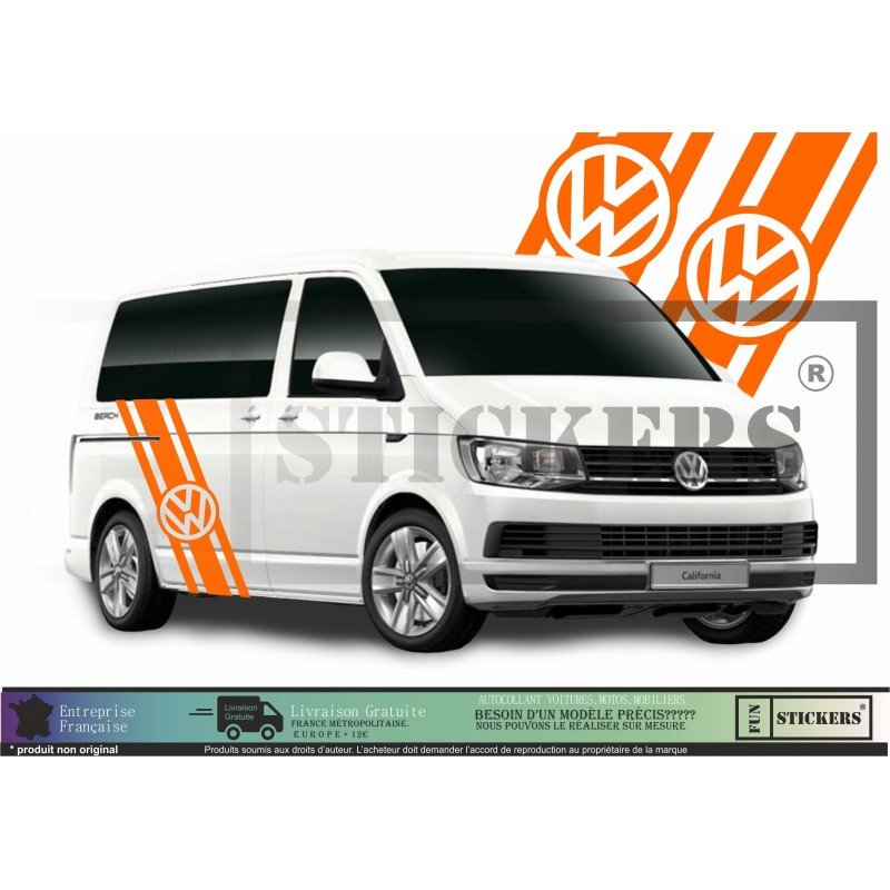 VW Transporter kit bandes laterales stickers Volkswagen Fun Stickers