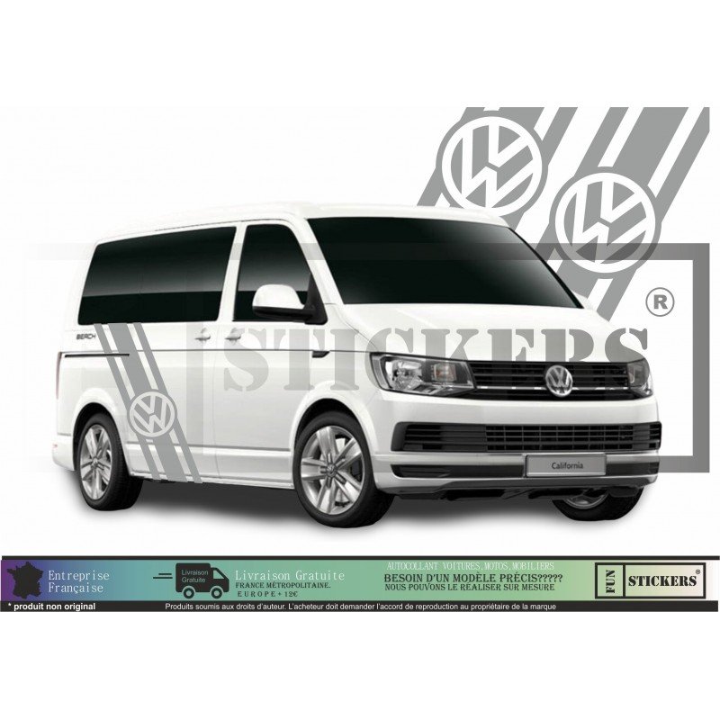 VW Transporter kit bandes laterales stickers Volkswagen Fun Stickers