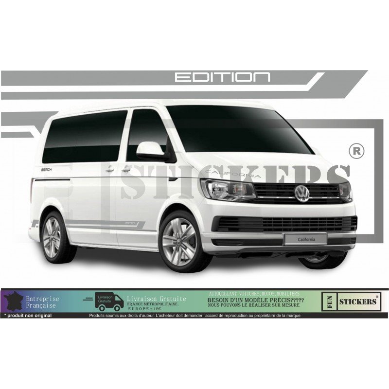 VW Transporter stickers bandes laterales Edition serie limitee autocollant Fun Stickers