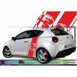 Alfa Romeo kit bandes laterales logo Serpent et Croix Fun Stickers