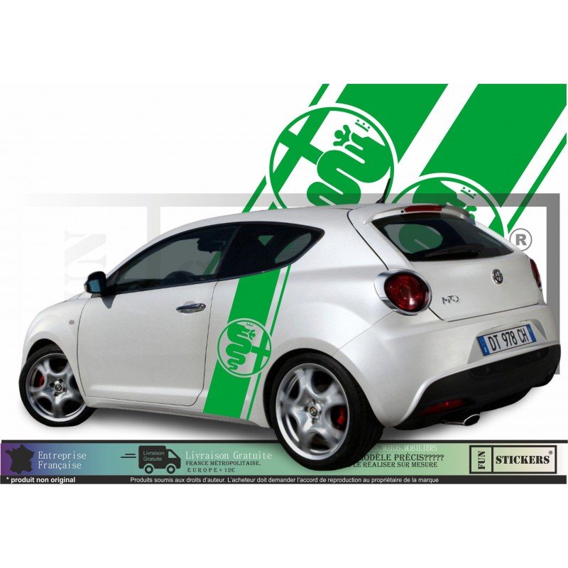 Hood Alfa romeo sticker kit tapes