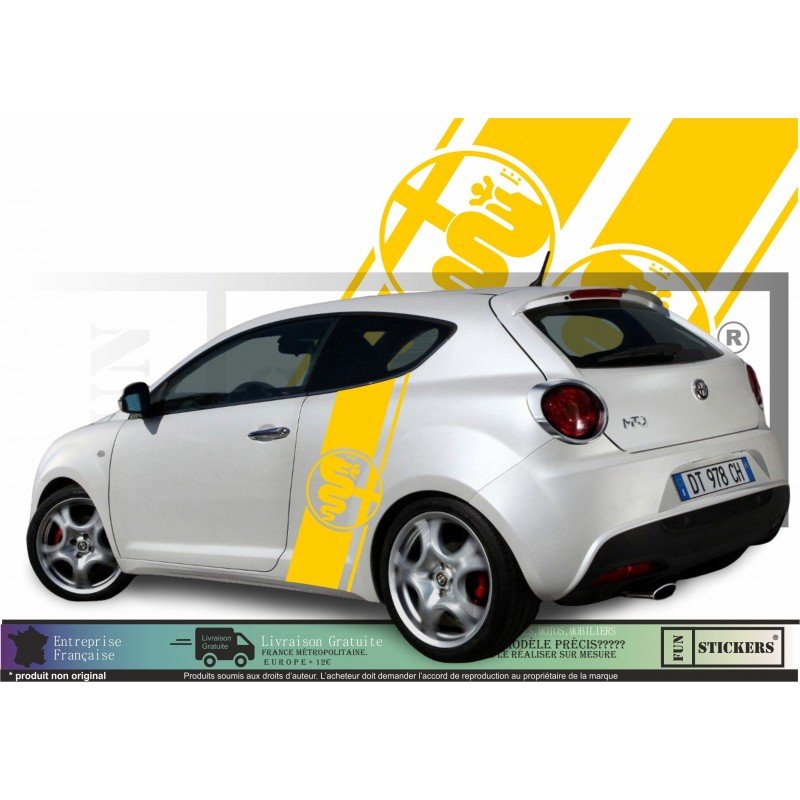 Hood Alfa romeo sticker kit tapes