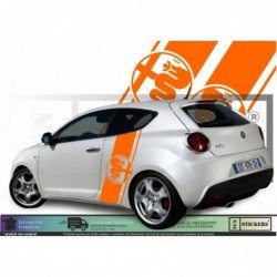 Alfa Romeo kit bandes laterales logo Serpent et Croix Fun Stickers