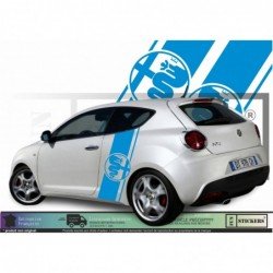Alfa Romeo kit bandes laterales logo Serpent et Croix Fun Stickers