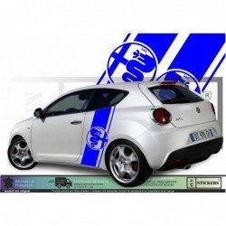 Alfa Romeo kit bandes laterales logo Serpent et Croix Fun Stickers
