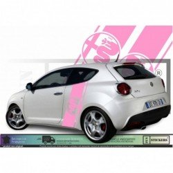 Alfa Romeo kit bandes laterales logo Serpent et Croix Fun Stickers
