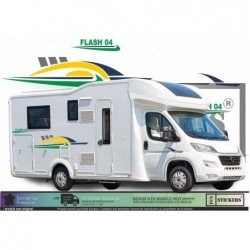 Camping Car Flash 04 - Complete Kit - Tuning Sticker Sticker Graphic Decals