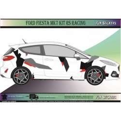 Kit Camouflage Géométrique Voiture – Style Race / Rally – Vinyle Premium – Compatible Ford Fiesta MK7 – FUN STICKERS®