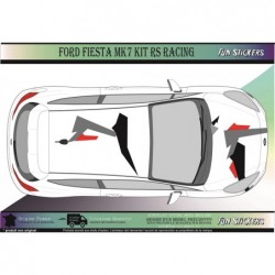 Ford Fiesta MK 1 2 3 4 5 6 7 EFFET CAMOUFLAGE moderne - Kit Complet - Tuning Sticker Autocollant Graphic Decals